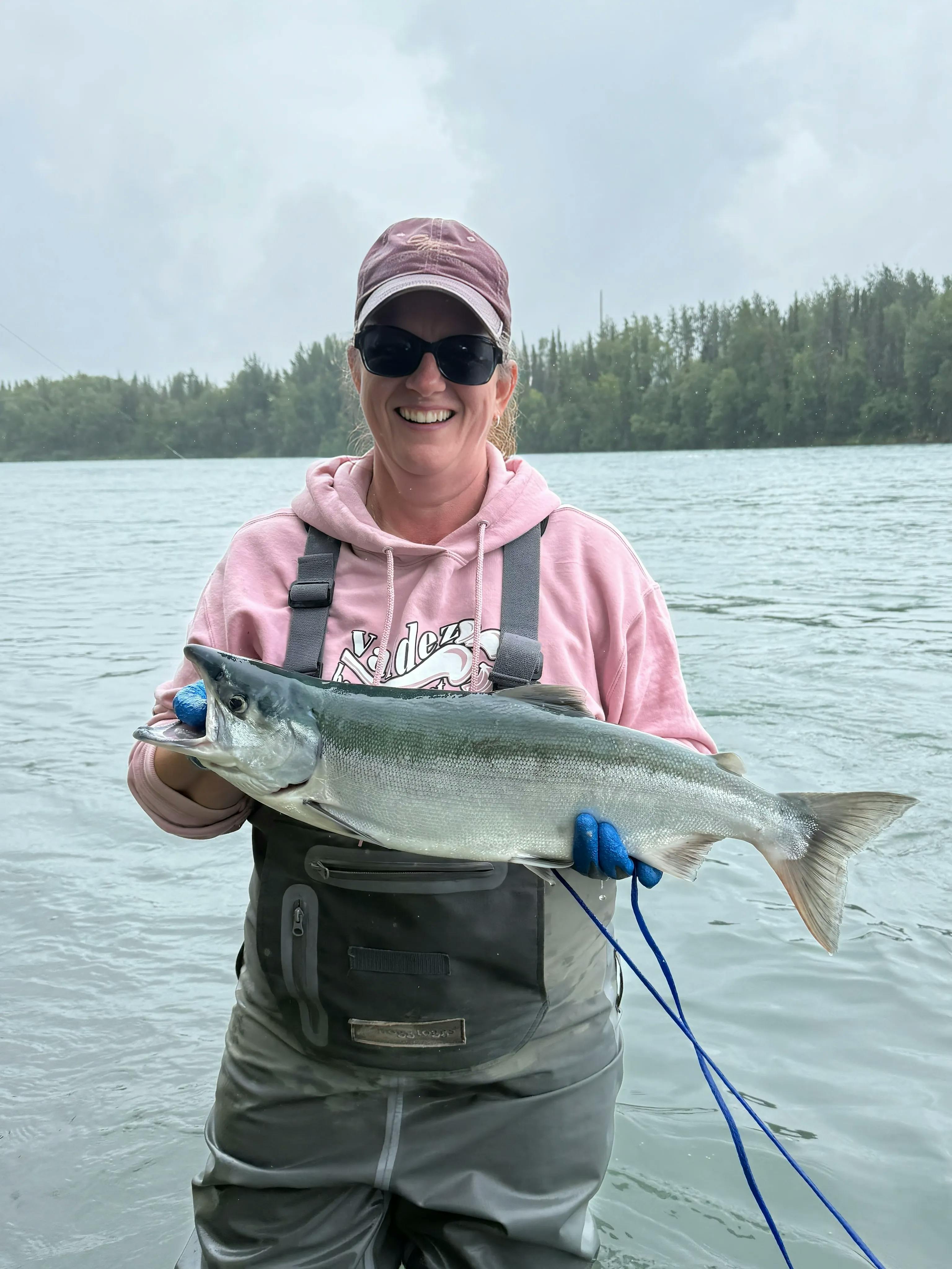 Portrait of candidate fishing in Alaska